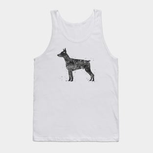 doberman pinscher dog black and white art Tank Top